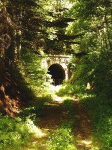 Régi vasúti alagút - sínek nélkül